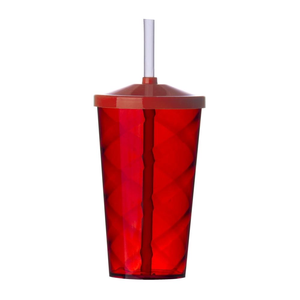 Copo Plástico c/ Canudo 550ml — imagem 2