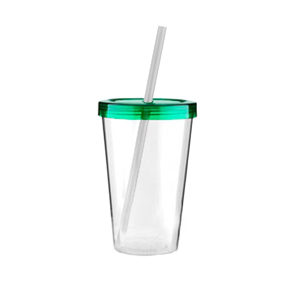 Copo Plástico c/ Canudo 600ml — imagem 3